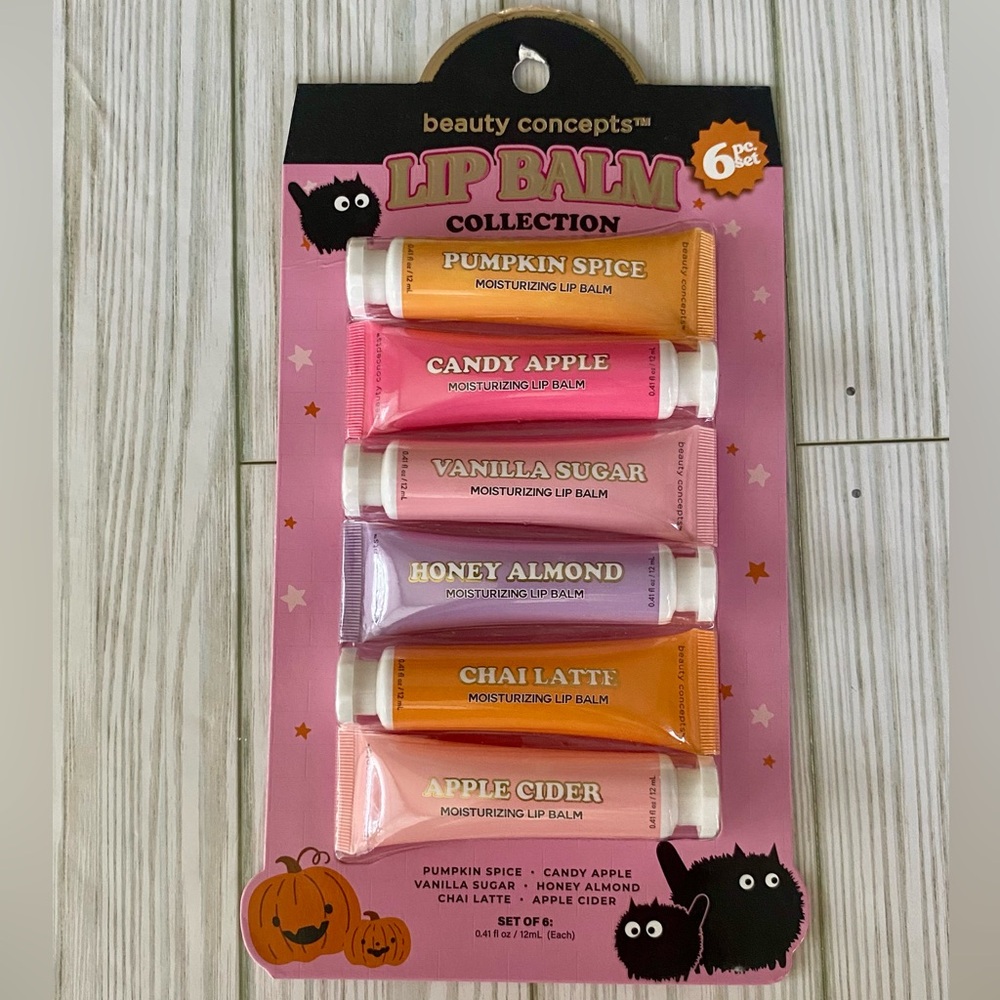 Beauty Concepts 6 pc. Moisturizing Lip Balm Fall Collection